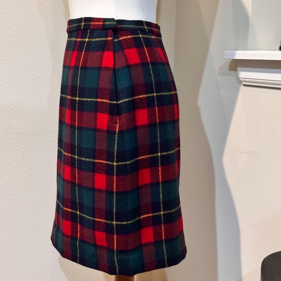 Pendleton 1960's Red Plaid Suit with Mini Skirt - Fits S-M - Picture 11 of 14